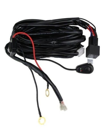 Wiring with Button and Relay for 1 LED...