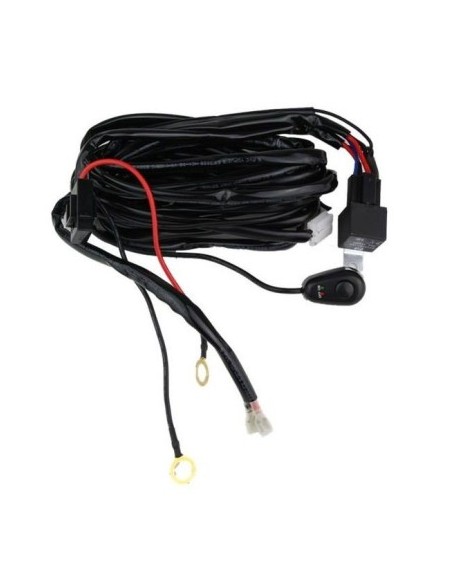 Wiring with Button and Relay for 1 LED Projector/LED Bar up to 288W