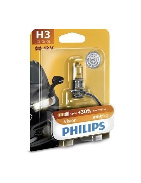 Philips H3 Vision +30% 12V 55W Car Bulb