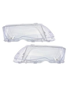 Set of 2 Headlight Glasses for BMW 3 Series E46 Facelift...