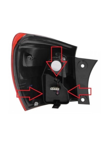 LED Module Plate Left Rear Position Lamp for Nissan Qashqai J10, NJ10 Facelift 2010-2014