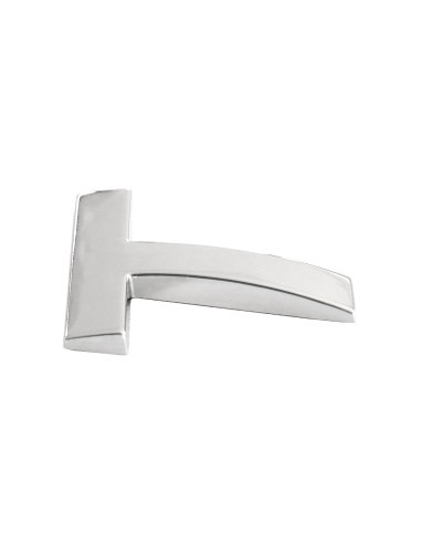 3D Car Ornament Letter T 26 MM Chrome