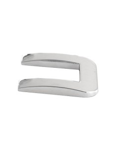 3D Car Ornament Letter U 26 MM Chrome 2