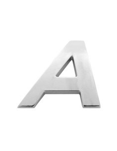 Διακοσμητικό Αυτοκινήτου 3D Γράμμα A 26 MM Χρωμιωμένο