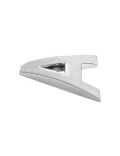 3D Car Ornament Letter A 26 MM Chrome 2