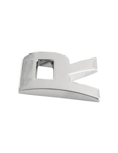 3D Car Ornament Letter R 26 MM Chrome 2