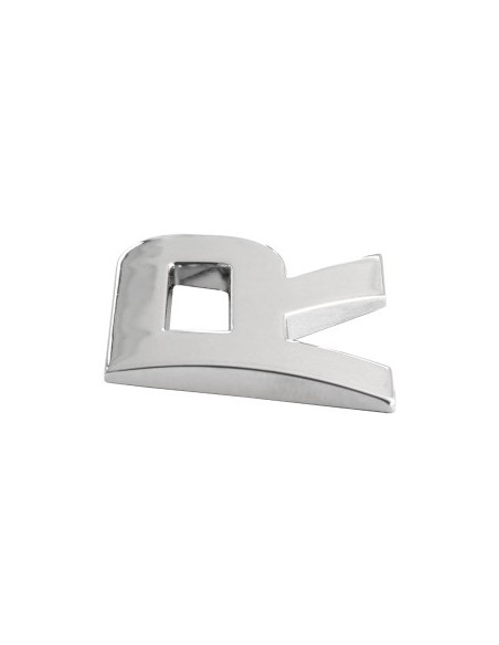 3D Car Ornament Letter R 26 MM Chrome