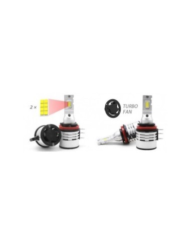 Set of 2 H15 LED Lights, Canbus, 6000k, 12,000...