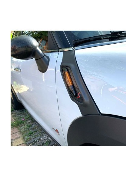 Set of 2 Dynamic Sequential Wing Turn Signals with Smoke Glass Mini Cooper R60 Countryman, R61 Paceman