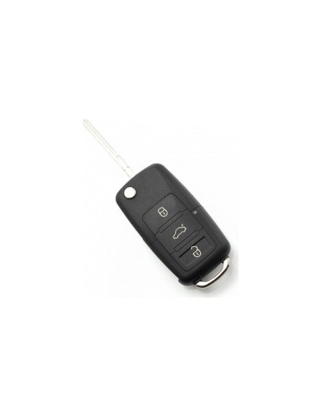 Folding Key Case Compatible with Volkswagen Models with 3 Buttons