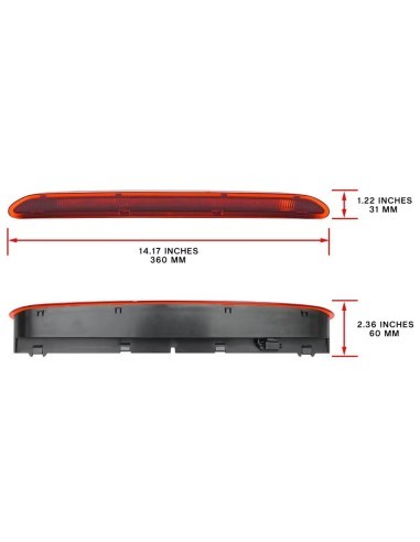 LED brake stop lamp for VW Golf MK5, Golf MK6,...