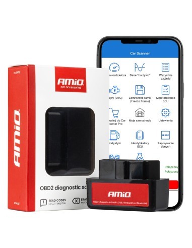 Mini OBD2 Bluetooth Car Diagnostic Tester AMiO