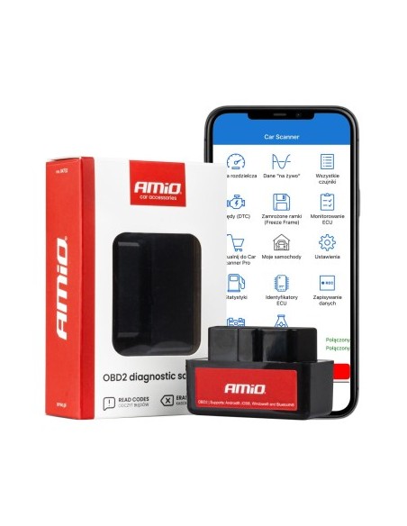 Mini OBD2 Bluetooth Car Diagnostic Tester AMiO