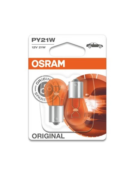 2 db 12V PY21W Eredeti Bliszteres Osram Izzó