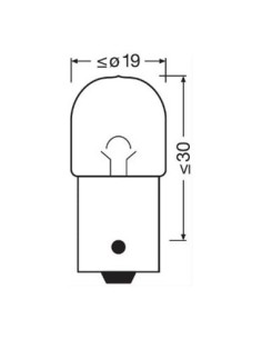 Set of 2 Bulbs 12V R10W Original Blister Osram 2