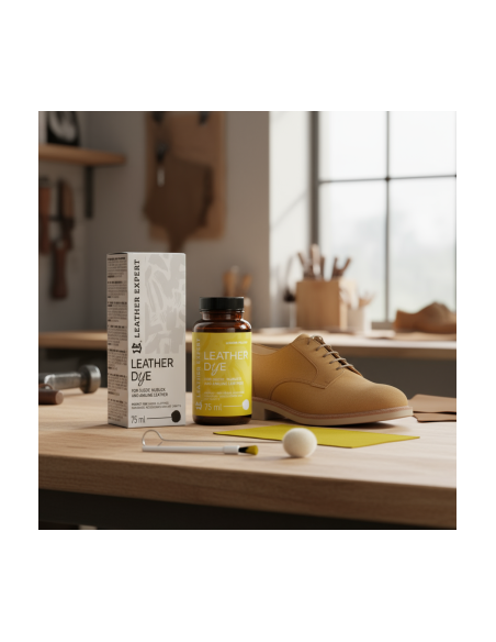 Yellow Lemon Suede Paint Leather Expert, Dye for suede, nubuck, aniline 75ml