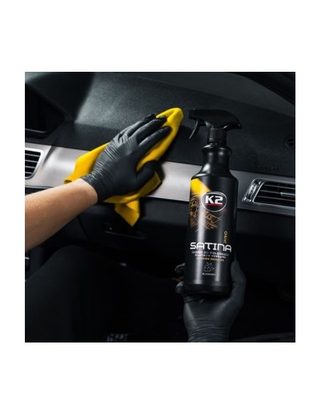 K2 Satina Pro Dressing Dashboard and Plastic Maintenance Solution, 1L