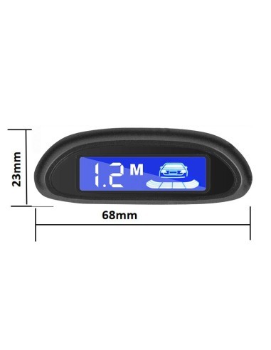 Parking sensors with LED display showing...