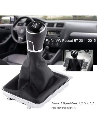 Gear shift knob compatible with VW Passat B7,...