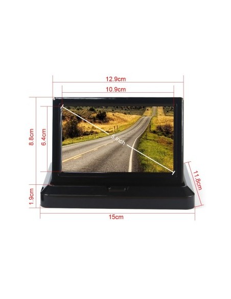 5" Foldable LCD Car Display