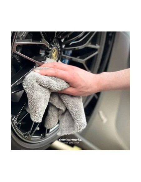 Chemicalworkz Edgeless Plush Towel 600GSM Microfiber Towel, 40×40cm Grey