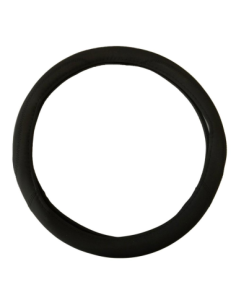 Steering Wheel Cover Made of Eco-Leather Black 37-39 cm