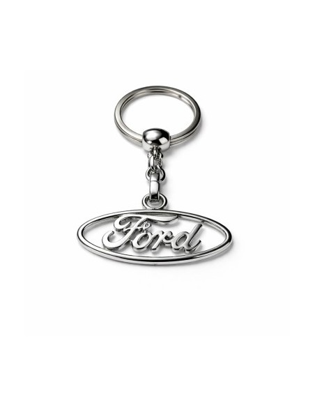 Premium keychain dedicated to Ford, Chrome