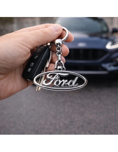 Premium keychain dedicated to Ford, Chrome