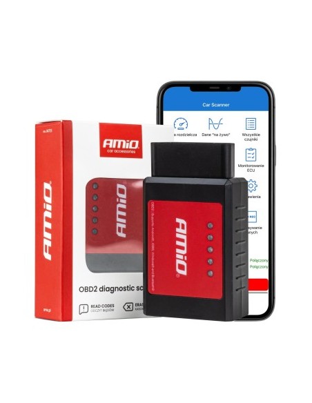 OBD2 Bluetooth Car Diagnostic Tester XL AMiO