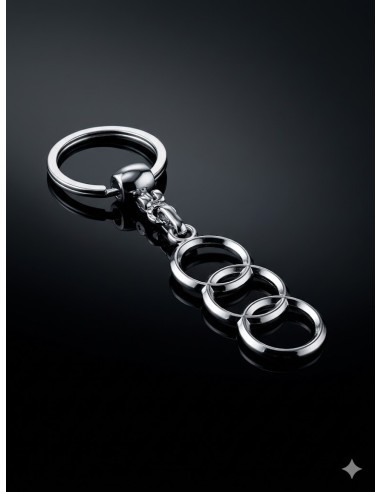 Premium keychain dedicated to Audi Chrome