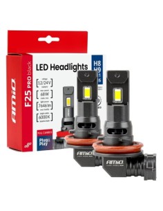 Σετ 2 led αυτοκινήτου H8, H9, H11, H16 Canbus, 68W,...