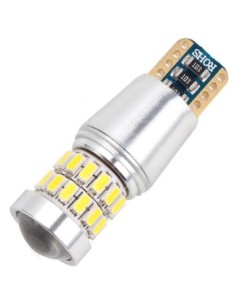 T10 Canbus autós LED 28 SMD 3014 + Lupa – polaritás nélkül