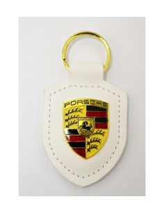 Porsche Fehér Lux Kulcstartó