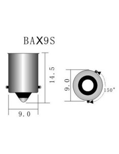 Led Auto Alb T4W, Canbus BAX9S 26 SMD, 12V, без полярност 2