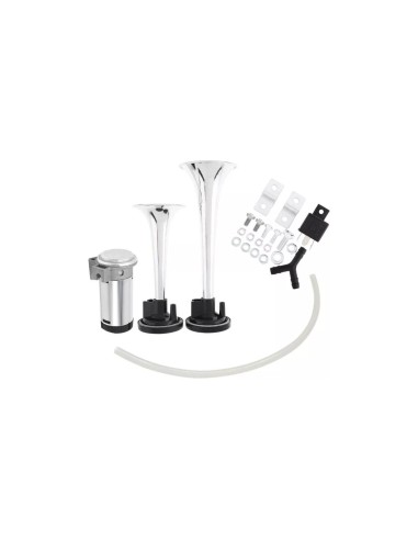Premium car horn with 2 trumpets, air...