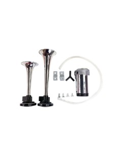 Premium car horn with 2 trumpets, air compressor... 2