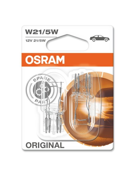 Set of 2 Bulbs 12V W21/5W Original, Osram