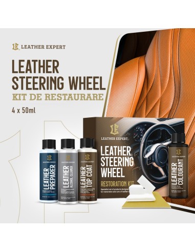 Beige Leather Steering Wheel Painting Kit...