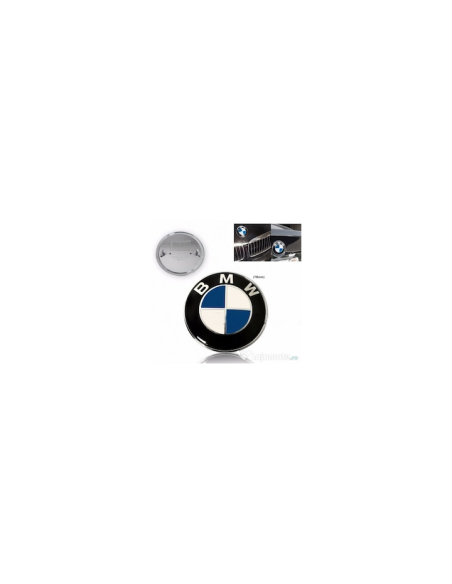 Compatible BMW Emblem for Hood or Trunk 78 mm, Blue