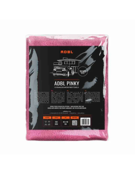 Σετ 10 μικροϊνών χωρίς ραφές ADBL PINKY 40X40 CM