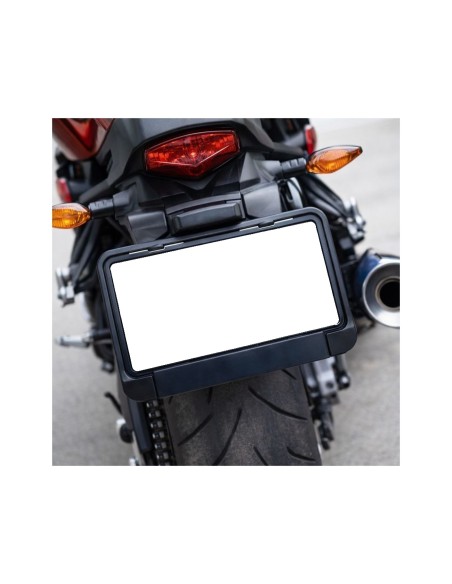 Black License Plate Holder for Motorcycle 240x130mm
