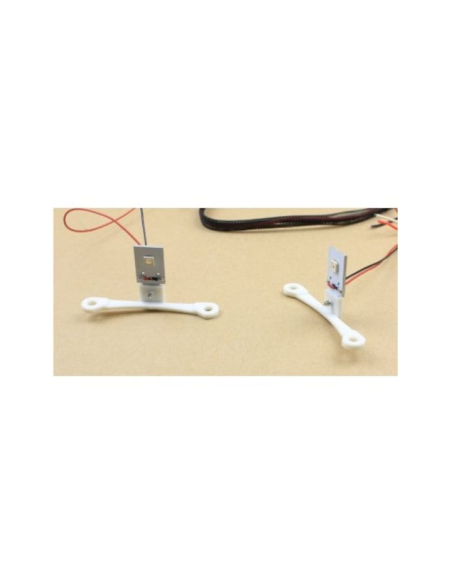 Set 2 LED lights Devil Eyes red