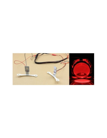 Set 2 LED lights Devil Eyes red