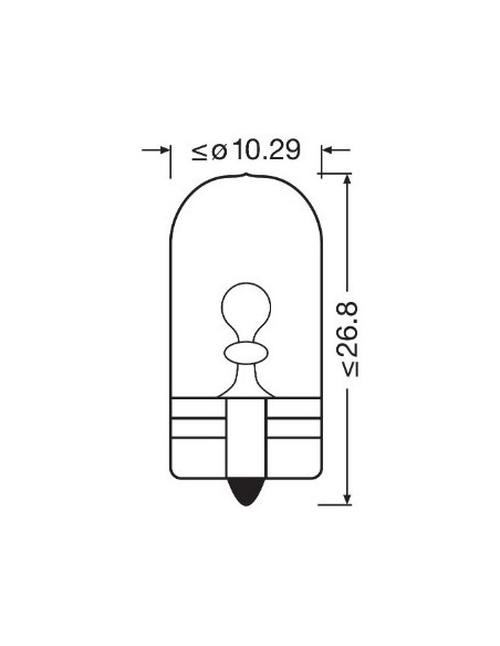 2 db W5W izzó készlet, 12V, 5W, Osram