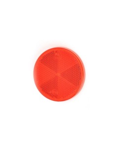 Round Reflector with Adhesive, 842 Fi-61, Red Was