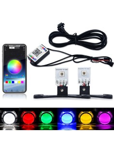 Set 2 Devil Eyes RGB Multicolor Lights with Mobile App