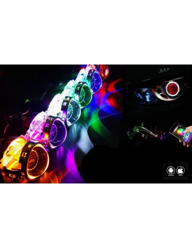 Set 2 Devil Eyes RGB Multicolor Lights with...