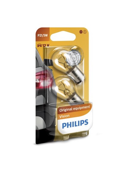 Set of 2 P21/5W 12V Vision Philips Bulbs