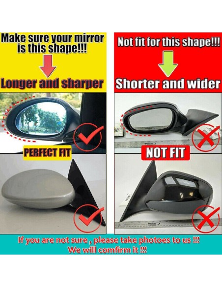 Batman Style Mirror Covers Set for Bmw Series 3 E90, E91, E92, E93, Series 1 E81, E82, E87, E88 glossy black