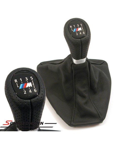 Nuts Gear Shift Knob with M logo for BMW Series 3 E90, E91, E92, E93, 6-speed manual
